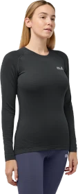 Jack Wolfskin Infinite Warm Funktionsshirt langarm schwarz (Damen)