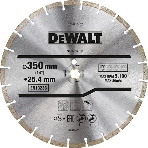 DeWalt DT40213 Eco1 Universal Diamanttrennscheibe, 350x7x20mm, 1 Stück