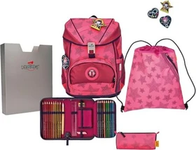 DerDieDas ErgoFlex Exklusiv Superflash Neon Star Schultaschen-Set, 5-tlg.