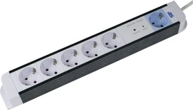 as-Schwabe Steckdosenleiste FLASH mit Master-Slave Funktion, 6-fach, 1.5m