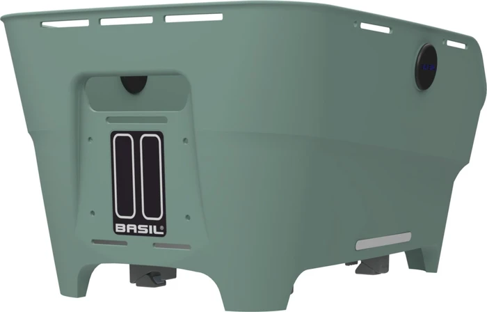 Basil Cento Neo WSL Fahrradkorb silvergreen