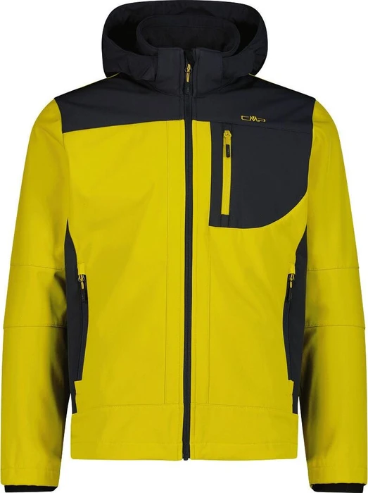 CMP Melierte Softshell Funktionsjacke gold green/antracite (Herren)