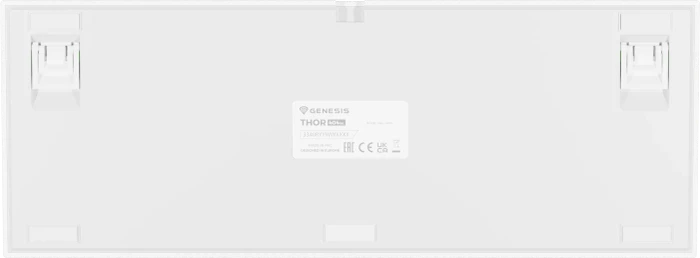 Genesis Thor 404 TKL, weiß, LEDs RGB, hot-swap, Gateron Pro YELLOW, USB, US