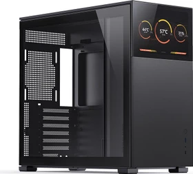 Jonsbo D41 Screen Black, schwarz, Glasfenster