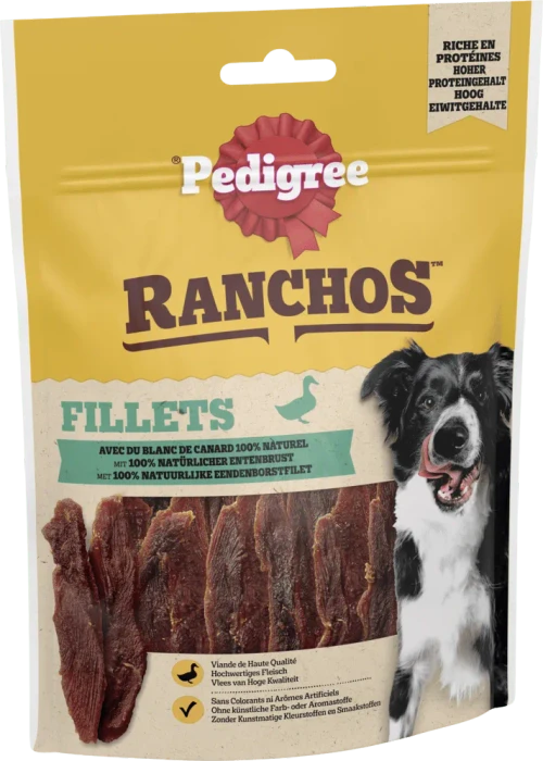 Pedigree Ranchos, Fillets, mit Ente, 70g