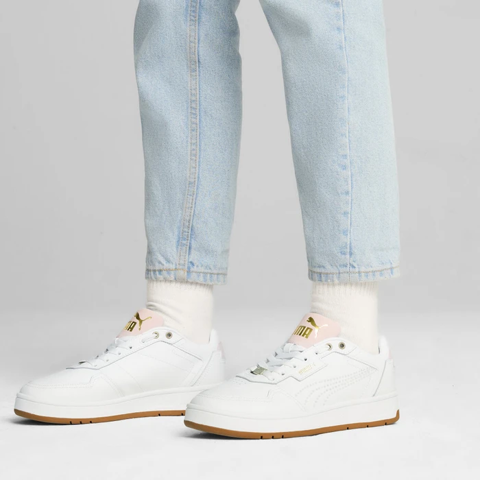 Puma Court Classic Lux puma white/mauve mist/puma gold (Damen)