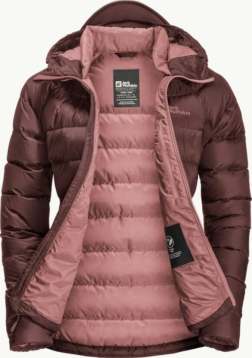 Jack Wolfskin Nebelhorn Down Hoody Funktionsjacke dark maroon (Damen)
