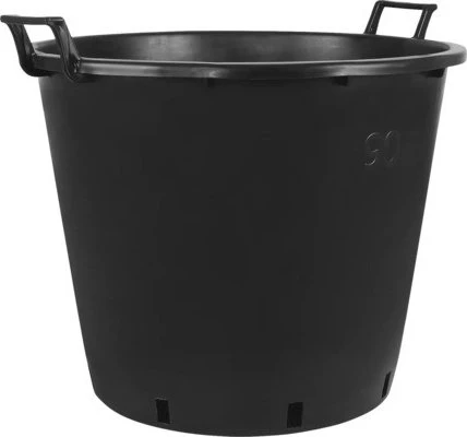Geli Pflanztopf mit Griff 60cm schwarz (344 060 14)