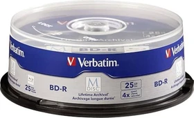 Verbatim M-DISC BD-R 25GB, 4x, 25er Spindel