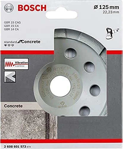 Bosch Professional Standard for Concrete Diamanttopfscheibe, 125x5x22.23mm, 1 Stück