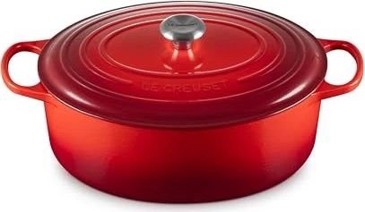 Le Creuset Signature Gusseisen Bräter oval 35cm 8.9l kirschrot