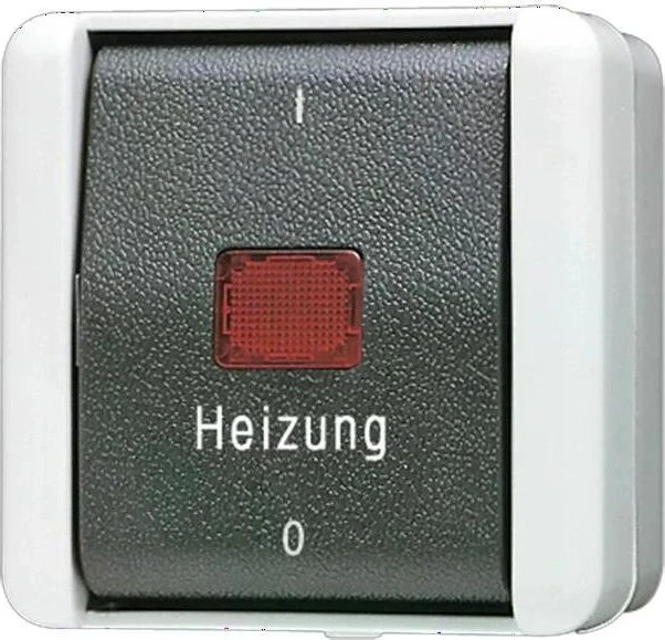 Jung WG 800 Heizungsschalter mit Kennzeichnung I/O 10AX 250V