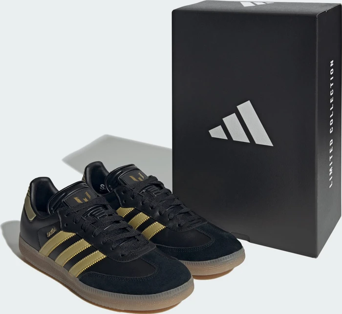 adidas Samba Messi core black/gold metallic/gum
