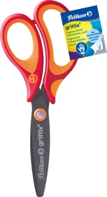 Pelikan griffix Schulschere, Universalschere, Rechtshänder, 140mm, orange/rot