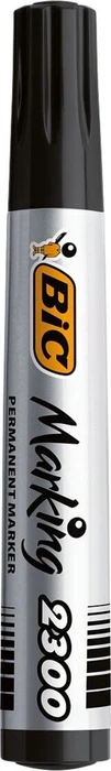 BIC Marking 2300 ECOlutions Permanentmarker Keilspitze 3.7-5.5mm schwarz, 24er-Pack, Box