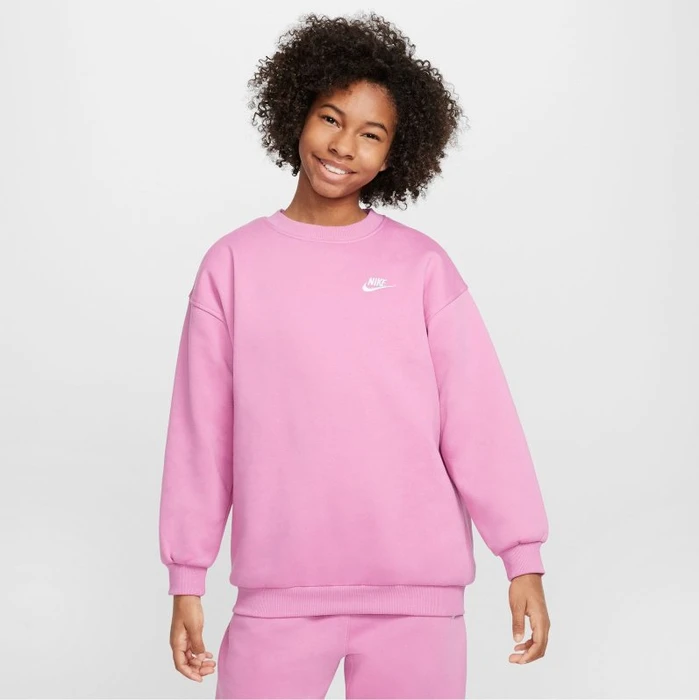 Nike Sportswear Club Fleece Oversize Sweatshirt magic flamingo/white (Junior)