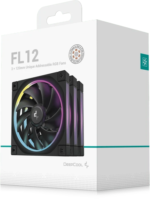 DeepCool FL12, schwarz, 120mm, 3er-Pack