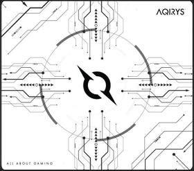Aqirys Gruis White Medium Mouse Pad, 450x400mm, Motiv weiß/schwarz