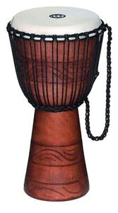 Meinl Original African Style Rope Tuned Wood Djembe Water Rhythm Series Medium