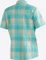 Maier Sports Kendra Hemd kurzarm turquoise check (Damen) Vorschaubild