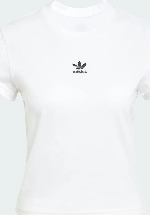 adidas Essentials Slim T-Shirt kurzarm weiß (Damen)