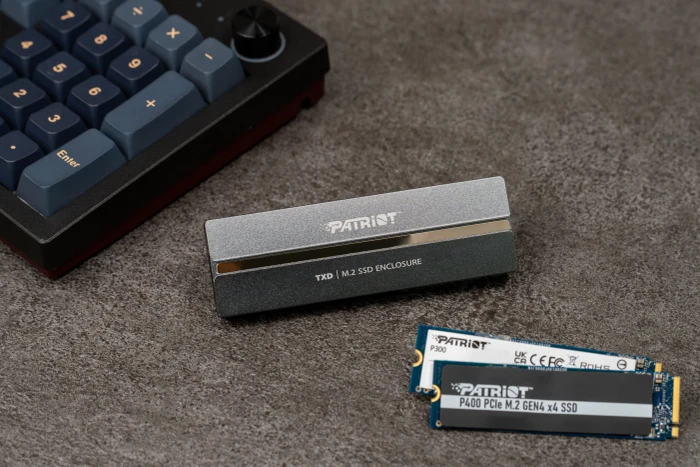 Patriot TXD M.2 PCIe SSD Enclosure, USB-C 3.1