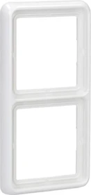 Jung Serie CD 500 Rahmen Duroplast 2-fach, alpinweiß