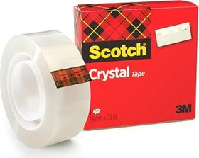 3M Scotch Crystal transparent, Klebeband, 19mm/33m, 1 Stück