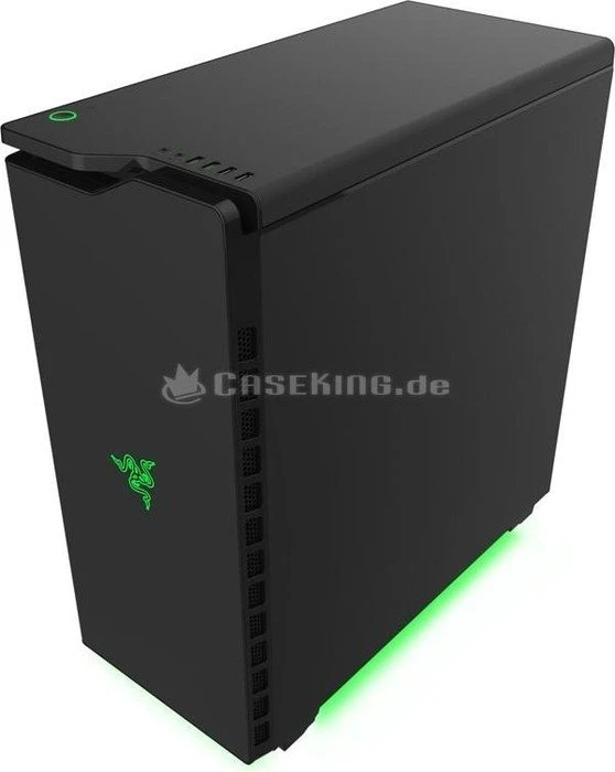 NZXT H440 Special Edition schwarz/grün, Acrylfenster, schallgedämmt