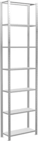 Schulte Lagertechnik Multiplus 150 Schwerlastregal 75x300x30cm lichtgrau