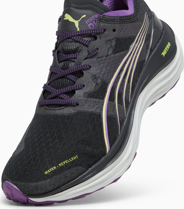 Puma ForeverRun Nitro Winter puma black/purple pop/yellow burst (Damen)