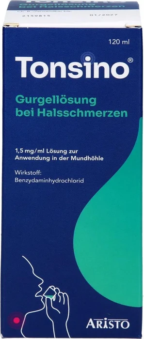 Aristo Pharma Tonsino Gurgellösung bei Halsschmerzen, 120ml