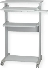 Roline PC-Steh-Arbeitsplatz Schreibtisch 68x54cm grau/grau