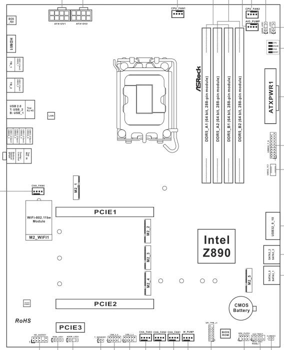 ASRock Phantom Gaming Z890 Riptide WiFi (Intel 1851)