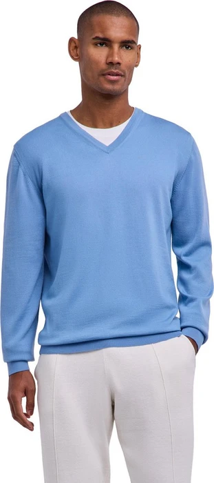 Falke Basic Apparel V-Ausschnitt Pullover sky blue (Herren)