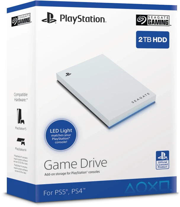 Seagate Game Drive for PlayStation, 2TB, USB 3.0 Micro-B
