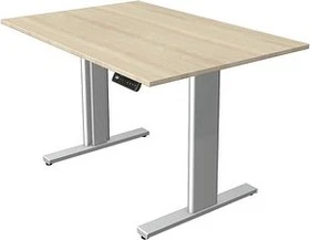 Kerkmann Move 3 elektrisch höhenverstellbarer Sitz-Steh-Schreibtisch 120x80cm Ahorn/silber