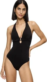 Triumph Midnight Swim Neckholder mit Cups Badeanzug schwarz (Damen)