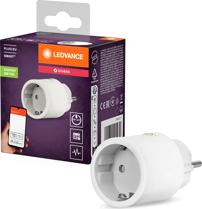 Ledvance SMART+ ZigBee Plug EU White, weiß, 2300W, Typ F, Smart-Steckdose