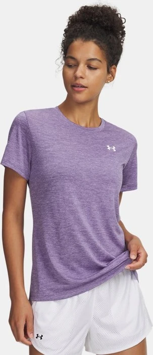 Under Armour Tech Twist Funktionsshirt kurzarm purple luxe/white (Damen)