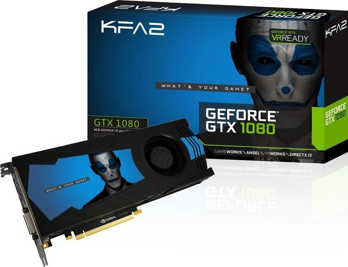 KFA2 GeForce GTX 1080 Virtual Edition, 8GB GDDR5X, DVI, HDMI, 3x DP
