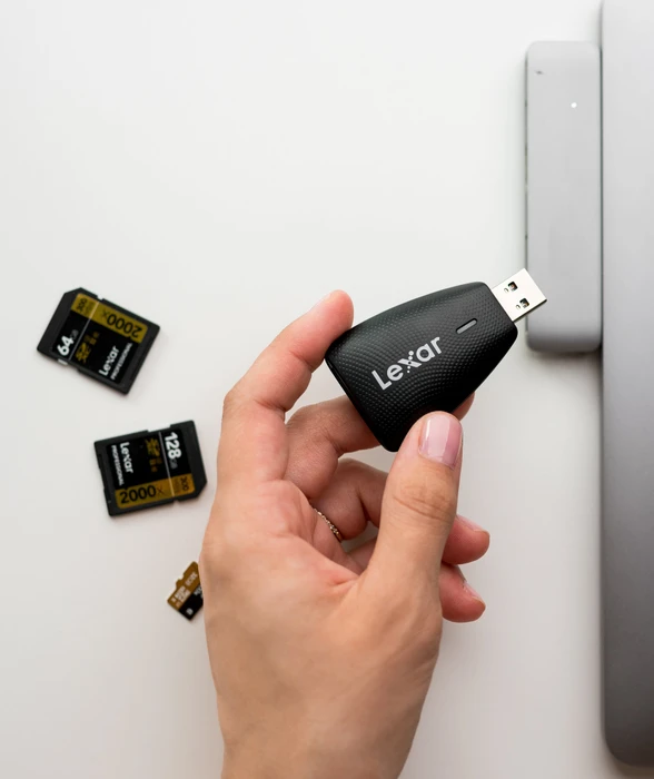 Lexar 2-in-1 USB 3.1 Multi-Kartenleser, USB-A 3.0 [Stecker]