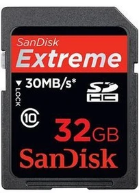 SanDisk Extreme 32GB, Class 10
