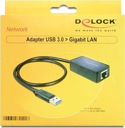 DeLOCK RJ-45 LAN-Adapter, USB-A 3.0 [Stecker]
