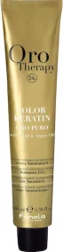 Fanola Oro Therapy Oro Puro Color Keratin Haarfarbe 11.7 super blond platin irisé, 100ml