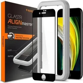 Spigen Screen Protector GLAS.tR AlignMaster für Apple iPhone SE (2022)/SE (2020)/8/7