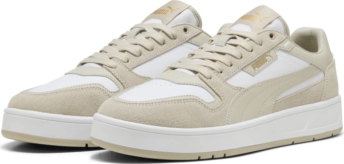 Puma Court Classic Street Suede puma white/desert dust/puma gold