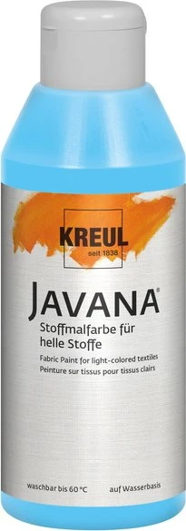 Kreul Javana Stoffmalfarbe für helle Stoffe, hellblau, 250ml