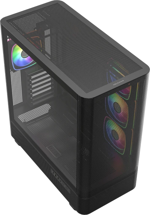 Modecom Volcano AQ300 ARGB Black, Glasfenster