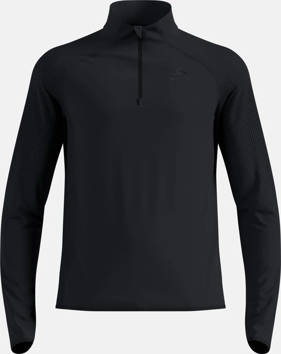 Odlo Zeroweight Warm Half Zip 2.0 Laufshirt langarm schwarz (Herren)